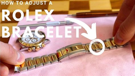 how to adjust a rolex band|removing links from rolex.